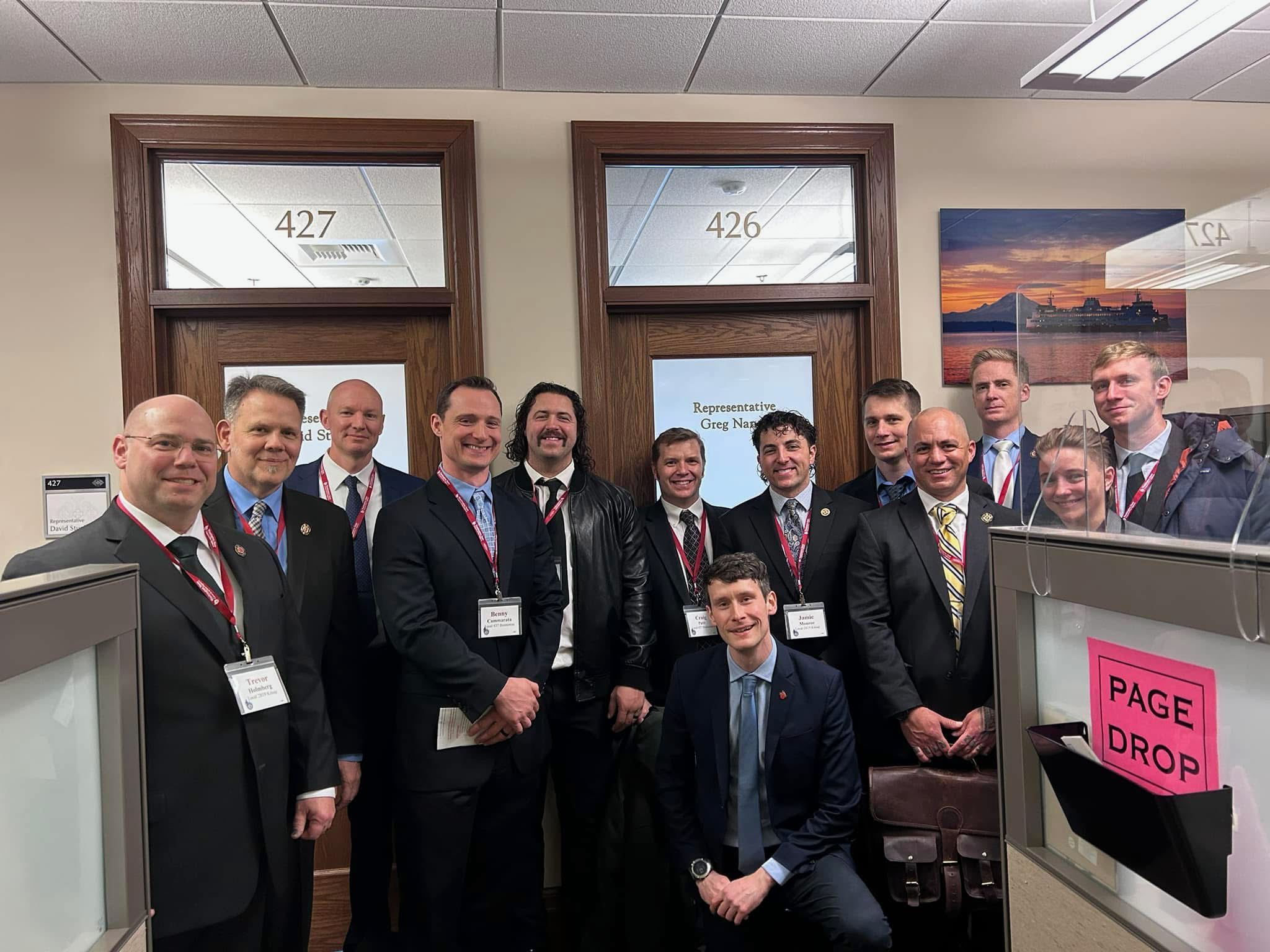 Local 2819 members at a membership meeting